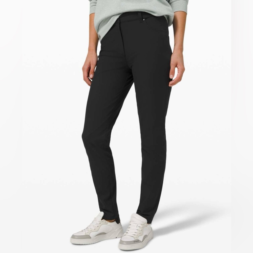 Lululemon Womens City Sleek 5 Pocket High-Rise Skinny Pant Casual Black Size 28